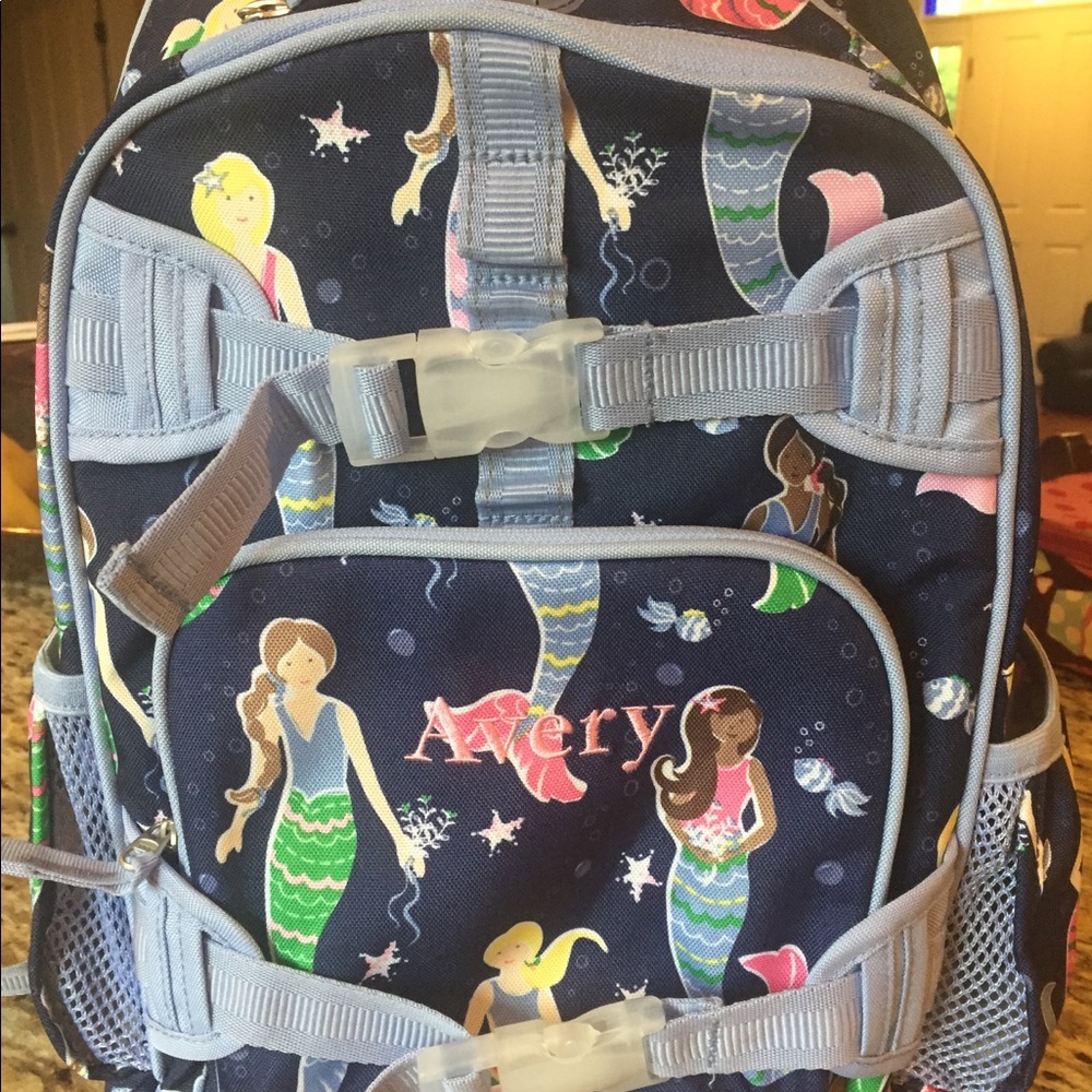 Pottery barn mermaid backpack!